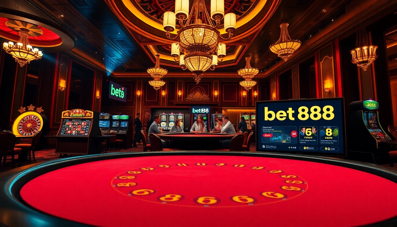 Explore bet888's high-stakes poker action, capturing players' intense focus at the casino table.