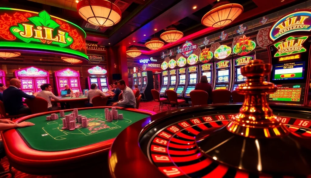 Experience the excitement of winning at JILI casino with vibrant slots, thrilling poker games, and energetic players.
