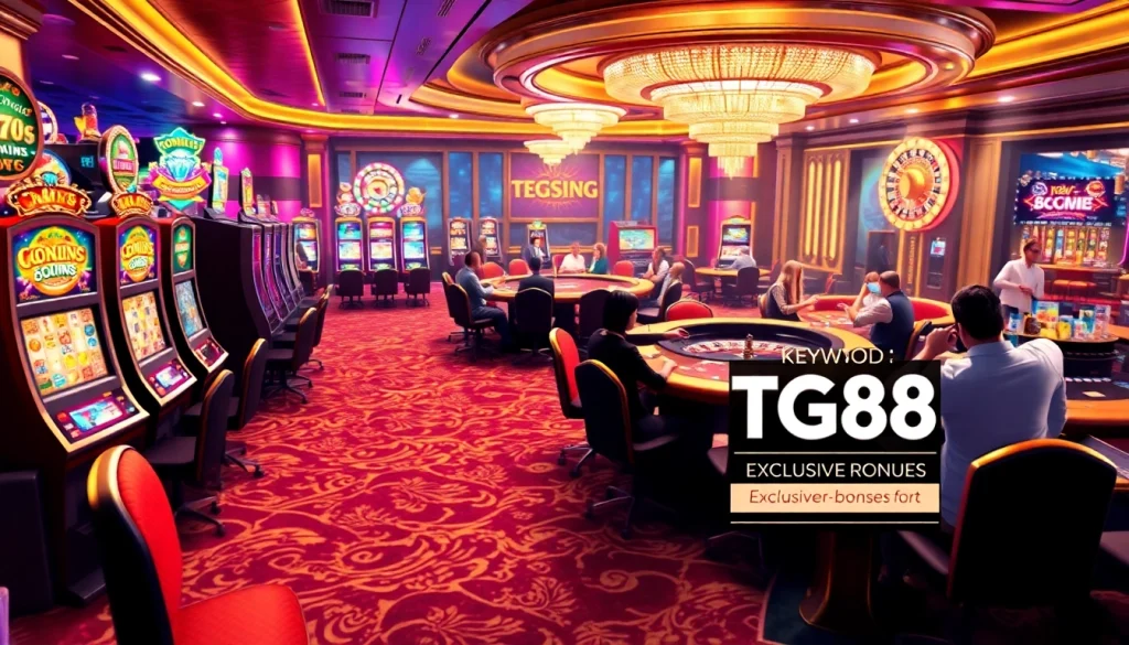 TG88 elevates your casino experience with vibrant slot machines and engaging poker tables.